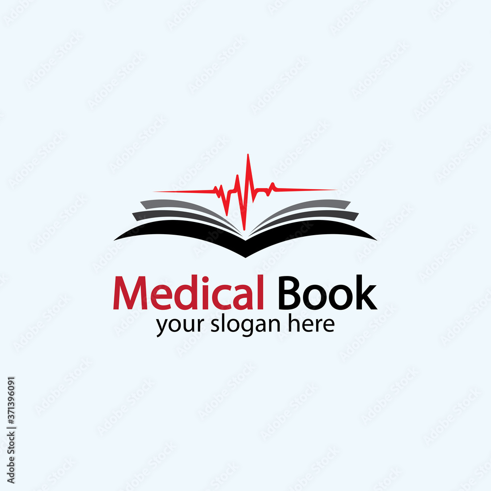 Medical Book Logo icon design vector,health book education logo Designs ...