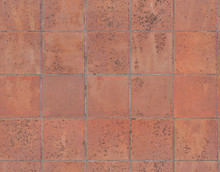 Seamless Terracotta Italian Tiles Texture. Repeatable Pattern, Seams Free, Perfect As Renders, Rendering And Architectural Works.