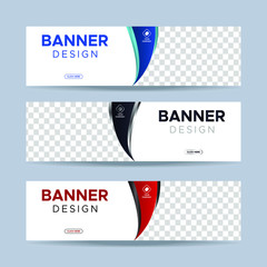 Wall Mural - business banner design web template. collection of horizontal ad banners. vector eps 10