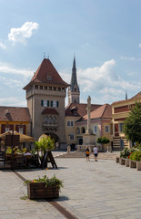 Wall Mural - Tower of Heroes in the old town of Koszeg