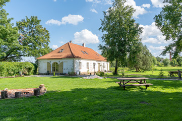 Poster - old house in estonian village