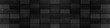 © Corri Seizinger - Black anthracite dark concrete stone cement vintage retro geometric rectangle mosaic motif tiles texture background banner