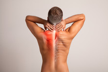 Mens Back, Neck Pain Muscle And Bone, Spine Injury