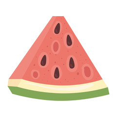 Wall Mural - fresh and healthy slice of watermelon vector illustration design