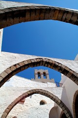 Wall Mural - Greece, Patmos island, detail from the monastery of St. John the Theologian.