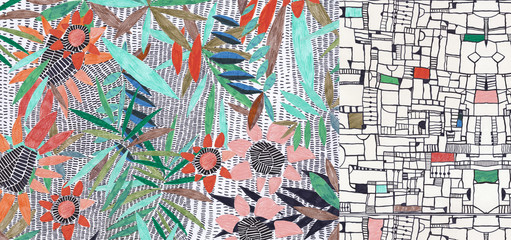 Abstract Creative ethnic style seamless pattern modern abstract seamless geometric pattern