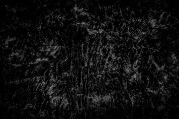 Wall Mural - Black wall background. Blank wide screen Real chalkboard background texture in college concept.