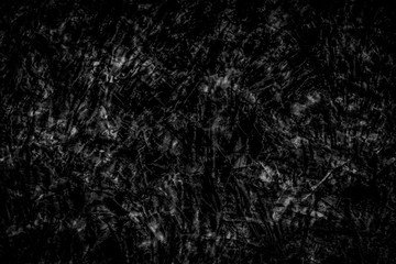 Wall Mural - Black wall background. Blank wide screen Real chalkboard background texture in college concept.