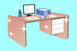 Maintain good environmental hygiene in the workplace.
Clean desk.
Tidy office desk.