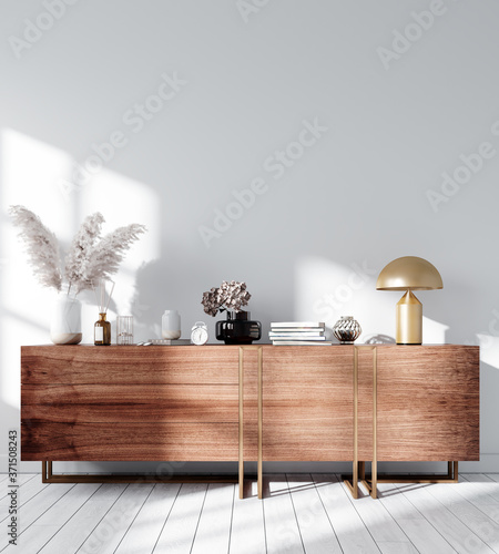 Fotografía Modern Interior Background - 3d Rendering, 3d Illustration