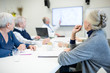 © Westend61 - Senior citizens attending public health course