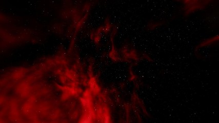Wall Mural - red nebula, red galaxy background, red space, abstract red background 3d render