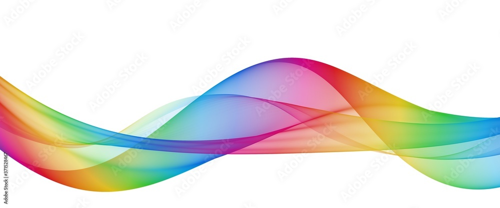 Multicolor light abstract waves design
 - obrazy, fototapety, plakaty 