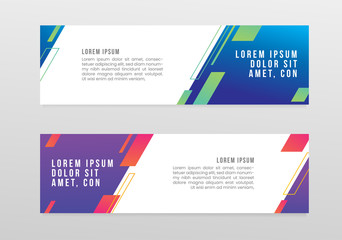 abstract geometric rectangle shape banner. gradient fluid background for card, brochure, flyer. vector illustration