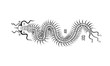 centipede in Thai tradition style,Thai tattoo, vector