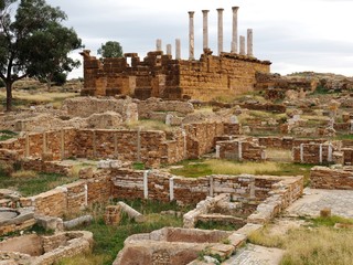 ruins of the ancient city of thuburbo majus tunisia