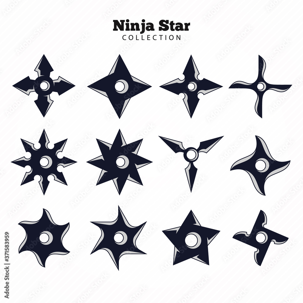 Ninja Throwing Star Shuriken Toy Replica 3D-printed toy (SET OF 6)