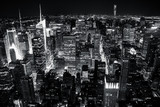 Fototapeta Nowy Jork - New York City skyline in Monochrome