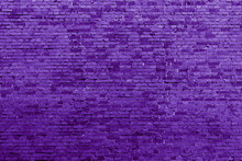 Purple Brick Building Wall Texture Background For Design And Interview Recording.