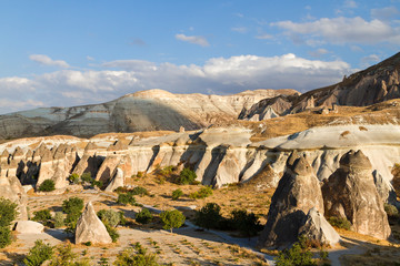 Poster - Volcanic rock formations known as Fairy Chimneys in Pasabag, Zelve, Cappadocia, Turkey