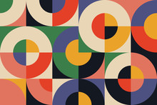 Bauhaus Geometry Artwork Abstract Vector Design Background
