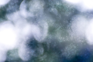 Wall Mural - Soft blur background with snow abstract and light.