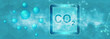 CO2 symbol. Carbon dioxide molecule