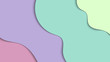 © Vee_adja - Pastel tone wave color abstract background vector illustration best for background, poster and banner design