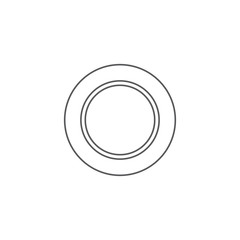 Wall Mural - plate icon. dish symbol modern, simple, vector, icon for website design, mobile app, ui. vector illu