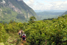 Trekking In The Remote Mountains Of Loas