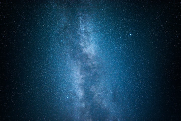 Wall Mural - milky way galaxy. this long exposure astronomical photograph taken in the middle of the night.