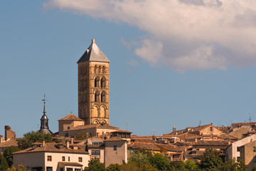 Wall Mural - view of segovia cathedral and church