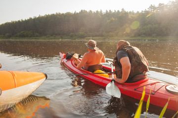 Canoe on the river.