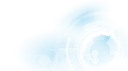 Wall Mural - grey white abstract technology background