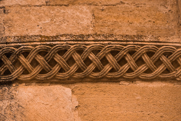 Wall Mural - romanesque ornament in spanish church