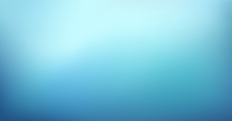 Wall Mural - Abstract Gradient Light Blue background. Blurred aqua water backdrop. Vector illustration for your graphic design, banner, winter, summer, aqua poste or website
