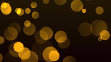 Wall Mural - Golden glittering motion background bokeh 4K video resolution