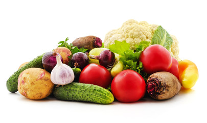 Canvas Print - Fresh farmers garden vegetables.