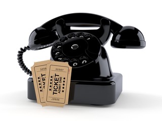 Sticker - Telephone with tickets