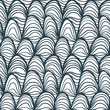 © Dzianis - Seamless pattern with black linear waves. Design for backdrops and colouring book with sea, rivers or water texture. Repeating texture. Figure for textiles. Print for the cover of the book, postcards.