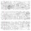 © helen_f - Cinema, movie. Vector film symbols and objects