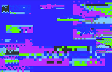Aufkleber - Abstract pixelated background with flickers and datamoshing effect.