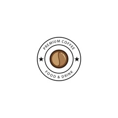 Wall Mural - Coffee vintage logo template