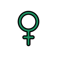 Wall Mural - symbol venus icon. simple color with outline vector elements of esoteric icons for ui and ux, websit