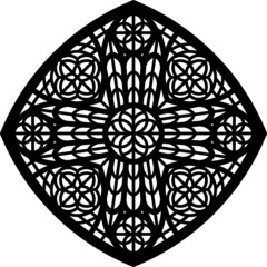 Wall Mural - Rose Window Fig. 18, square 2, triangular 2