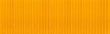 Panorama of Yellow Corrugated metal background and texture surface or galvanize steel