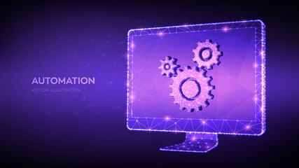 Wall Mural - automation software, business and industrial process workflow optimisation, software development tec