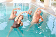 © Robert Kneschke - Group of seniors at aqua fitness course in the pool