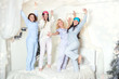 © murika - Young pretty women in the bedroom, pajama party or bachelorette party.
