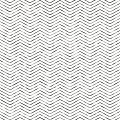 monochrome black and white hand drawing zigzag lines seamless pattern for background, wallpaper, texture, banner, label, cover, card, etc. sketching style. vector design